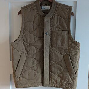 Universal Works Quilted Bomber Vest Size Large